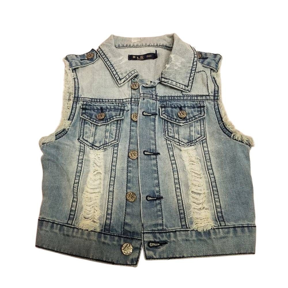 B & G brand denim vest S